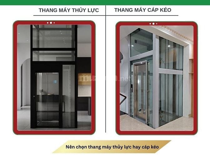 Nên chọn thang máy thủy lực hay cáp kéo? So sánh chi tiết từ A - Z