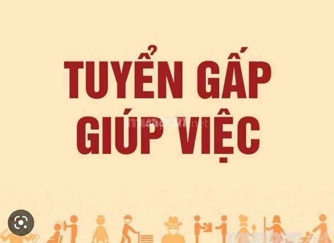 Tuyển gấp nữ giúp việc nhà, dưới 45 tuổi