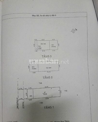 Hẻm 8m văn chung kế nhà ga T3 DT:4,6x16 trệt 2 lầu st