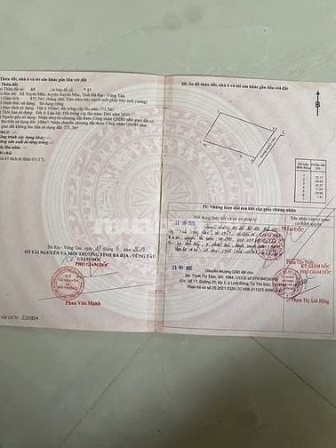 Bán đất ( Đất mặt tiền 23.27 x 40m), Xuyên Mộc, Bà Rịa Vũng Tàu,