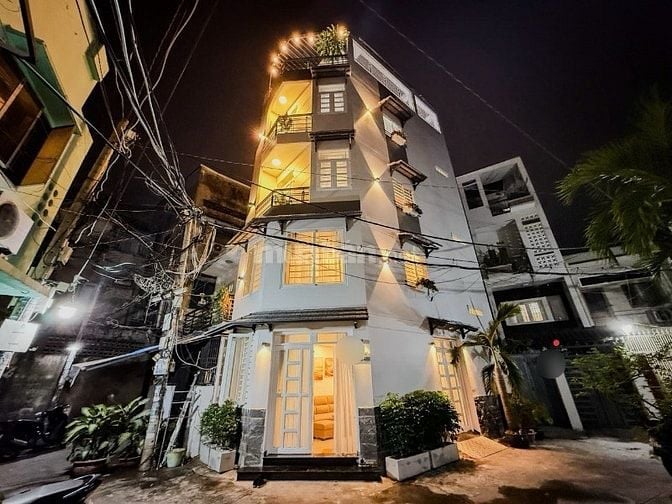 ⭐️Nhà tuyệt đẹp 4 Lầu Cao Cấp góc 2 mặt hẻm xe hơi Lê Quang Định, P5, 