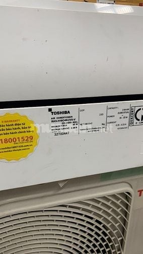 MÁY LẠNH TOSHIBA INVERTER 1HP CÒN BẢO HÀNH :