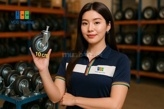 Bánh xe đẩy công nghiệp PU, Nylon, Thép, Cao Su giá tốt