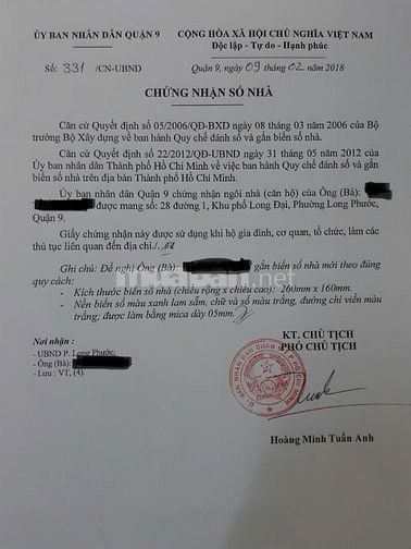 Nhà biệt thự mặt tiền 28 đường số 1, KP Long Đại, phường Long Phước