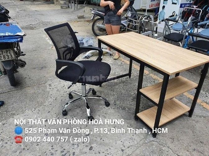 Bàn làm việc , bàn học chân sắt giá rẻ tại HCM - Nhận làm theo yêu cầu