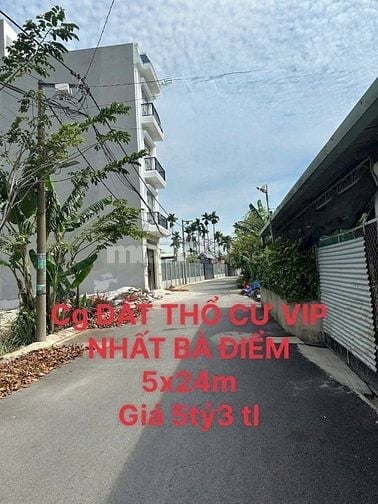Bán Đất 5X24m Bà Điểm, Hóc Môn