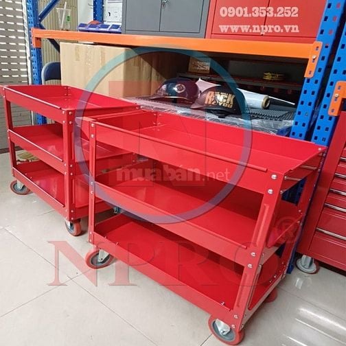 Mẫu xe đẩy dụng cụ, xe đựng đồ nghề 3 ngăn
