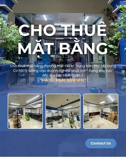 Cho thuê mặt bằng 144m2 - Trung tâm Phú Mỹ Hưng 