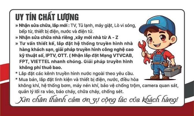 Nhận sửa chữa lắp mới ,Điều hòa - TiVi - Thiết bị phòng cháy chữa cháy
