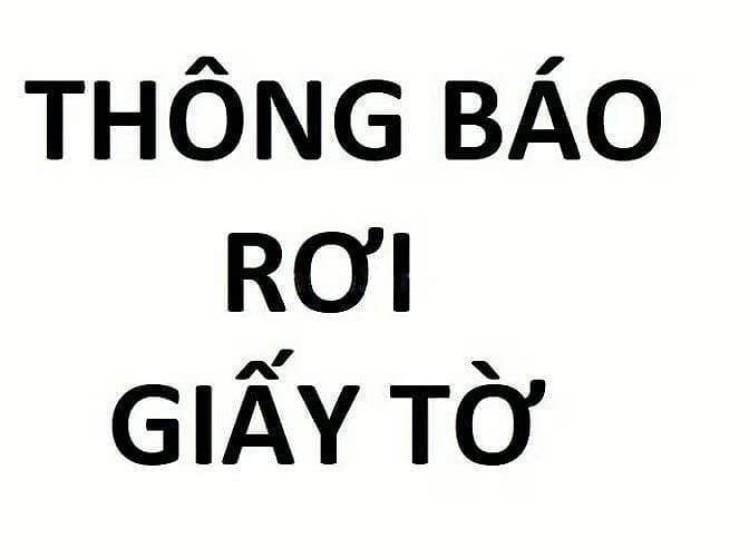 Thông báo rơi giấy tờ, ngày đăng 2/8/2025