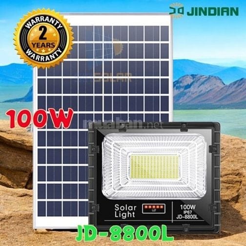 Đèn pha năng lượng mặt trời 100W JinDian JD