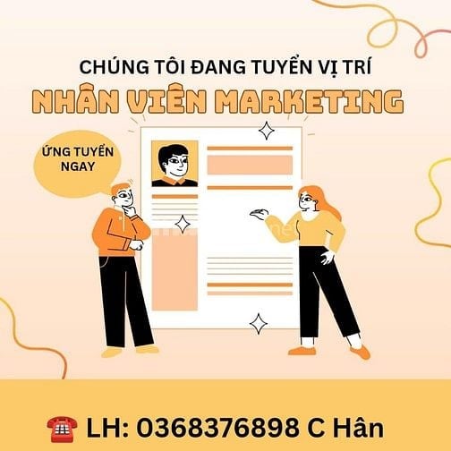 TUYỂN GẤP NHÂN VIÊN MARKETING - THƯỞNG CAO