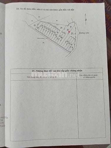 Thái Nguyên, diện tích 358,5m2 có 100m2 thổ cư. Nằm trong dự án quy ho