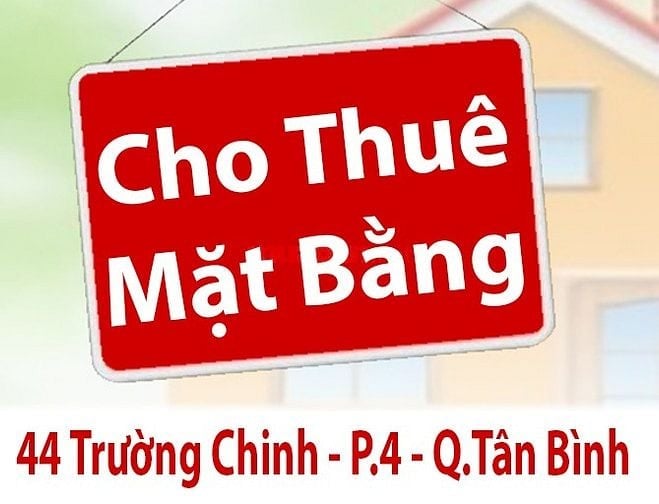 Cho Thuê Mặt Bằng : MT 44 Trường Chinh P.4 Q.Tân Bình - dt:3x9m 