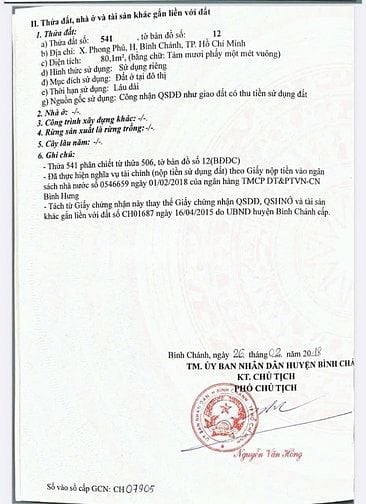 Bán nền đất 6x13,5m (80m2) đường Bờ Bao QL50 vào 30m