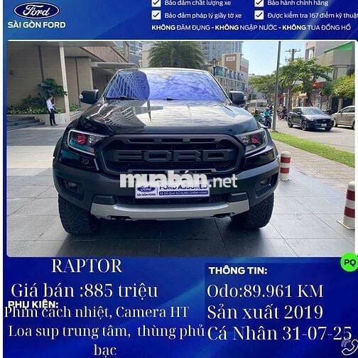 Ford Ranger Raptor 2.0L 4x4 AT 2019  - 89961 km