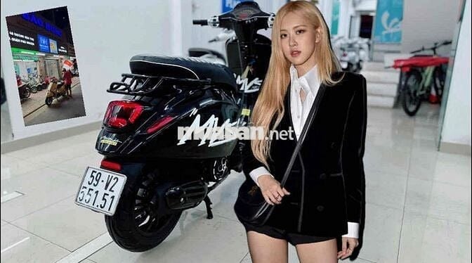Vespa Sprint Ful đen bóng  Tặng đồ chơi