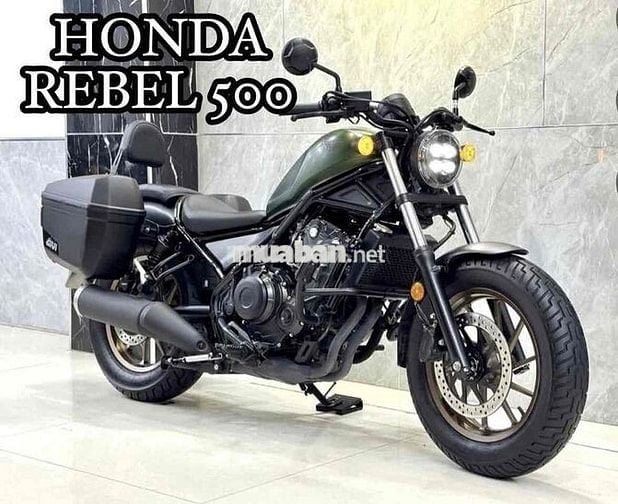 Honda Rebel 500 màu xanh quân đội