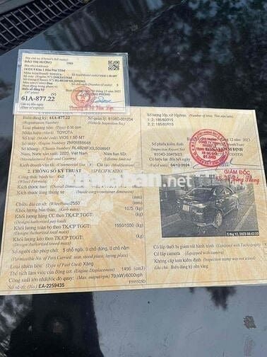 Toyota Vios 2004 1.5G - 120000 km