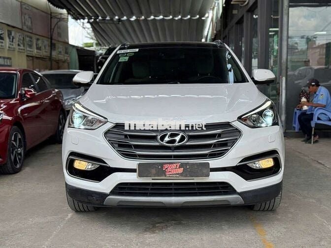 Hyundai Santafe 2017 4WD 2.4L full xăng,màu trắng