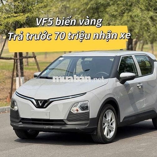 VF5 biển vàng trả trước 70 triệu, bao nợ xấu