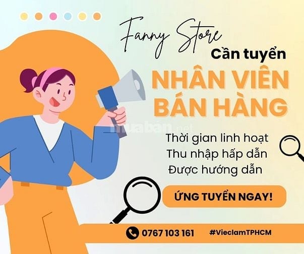 Cần 3 bạn Nam/ nữ phụ bán thức uống dinh dưỡng 