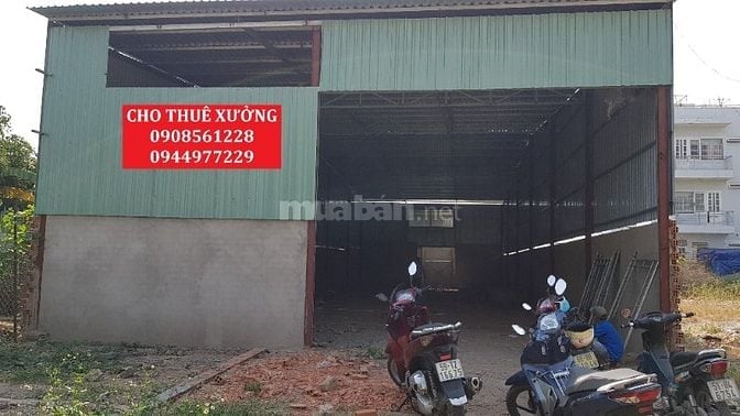 Nhà xưởng cho thuê đường lê văn khương hiệp thành quận 12 dt; 160m 