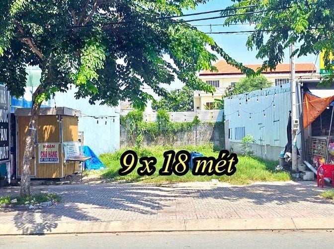 Đất ngộp mặt tiền nhựa gần chợ Củ Chi, Dt 9x18m sổ riêng giá 490 triệu