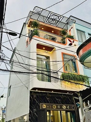 Nhà 3 Lầu đẹp Cao cấp góc 2 mặt hẻm xe hơi 1 trục 5m Phan Huy Ích