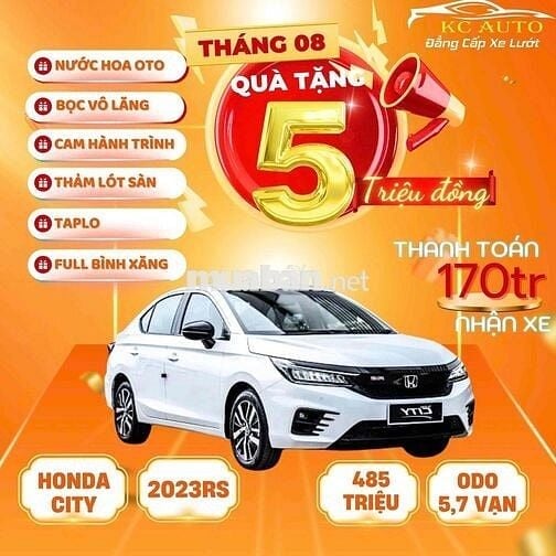 Honda City 2023 RS - 57000 km giá 485 triệu