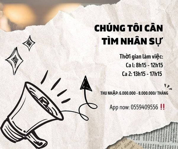 Viêc làm sinh viên/Lđpt tại tphcm, không yêu cầu kinh nghiệm