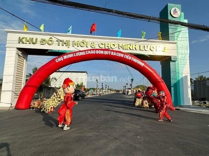 Nền đất ở 103,4 m2 KĐT Mới & Chợ Minh Lương – Châu Thành - An Giang