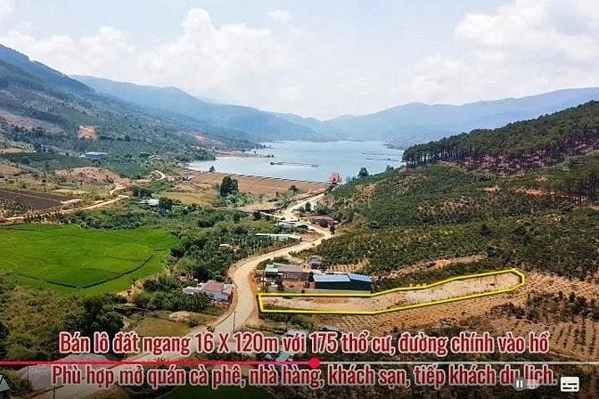 Lô đất thổ cư đẹp tại hồ Kala, lý tưởng để xây nhà hàng, khách sạn.