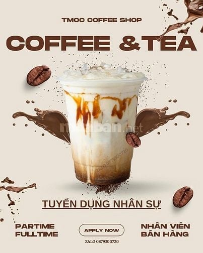 NHÂN VIÊN BÁN COFFEE partime tại Q12