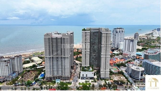Kẹt tiền bán lỗ 200 triệu căn hộ 1PN Vũng Tàu Pearl view hồ bơi