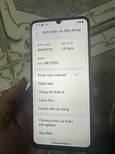 Em cần pass realme C65s - tình trạng like new