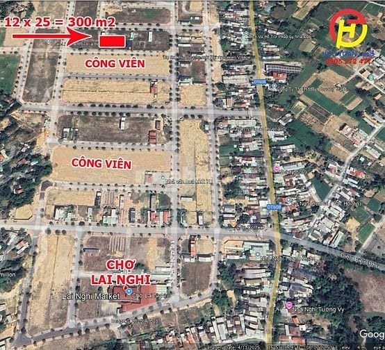 Chợ Lai Nghi (có sổ): Giá sụp hầm 14,1 tr/m2_Bán lô đối diện công viên