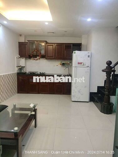 Nhà đủ nội thất 1 Trệt 2 Lầu 6x5m 2 Phòng 3 wc Hẻm 123 Lê Thị Riêng
