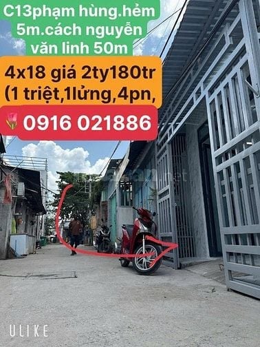 nhà C13 phạm hùng nguyễn văn linh 4x18m giá tốt nhà đẹp