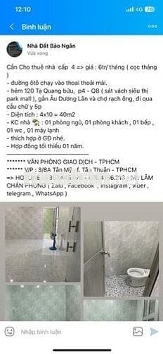 Nhà cấp 4 đường Tạ Quang Bửu => 6tr/ tháng