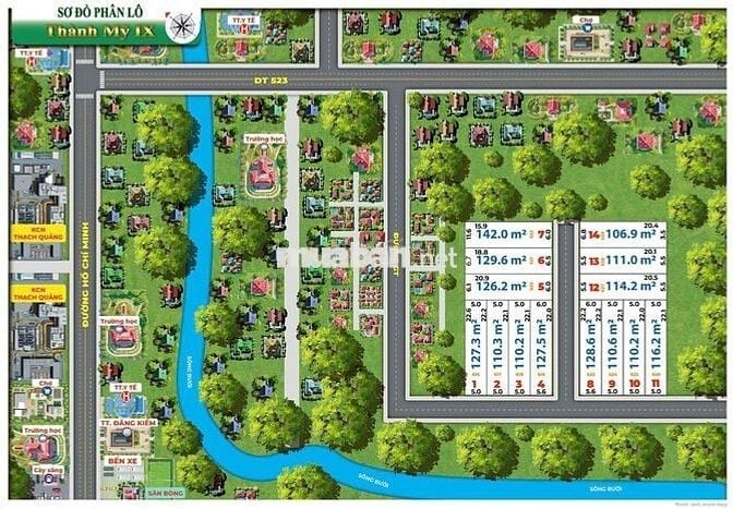 Bán đất chính chủ tại Thành Mỹ - Thạch Thành – Thanh Hóa. CHỈ 190tr/lô