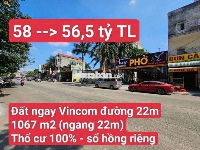🆘 Đất MT Kinh Doanh Showroom Vincom550 Dĩ An nay phường Dĩ An Tp HCM