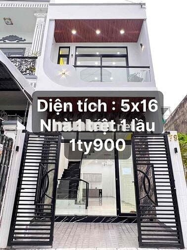 Nhà 1 Trệt 1 Lầu - Sổ sẵn - Ngân hàng hỗ trợ vay 80%