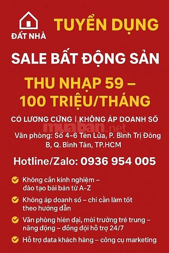 🎯🎯 CÔNG TY BẤT ĐỘNG SẢN ĐẤT NHÀ – TUYỂN DỤNG NHÂN VIÊN TƯ VẤN BĐS