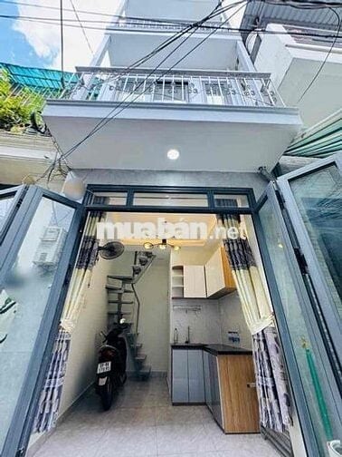 1,8TỶ NHÀ 3 TÂNG MỚI BÙI QUANG LÀ HẺM XE HƠI ĐẬU CỬA .