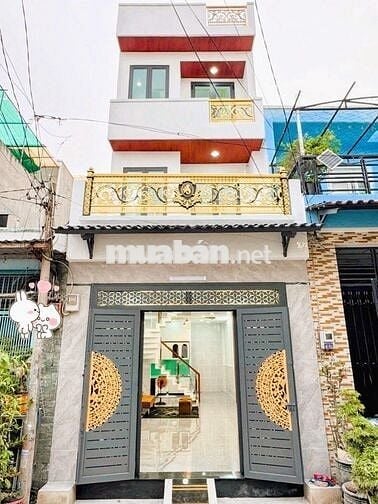 HXH 6M THÔNG - MỚI 3 TẦNG SÁT CHỢ GÒ XOÀI - 52M² (4x13)-GIÁP TÂN PHÚ