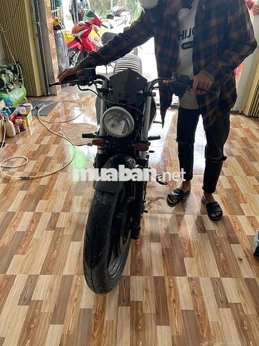 Kawasaki EN 400 độ cafe classic máy chạy dây curoa