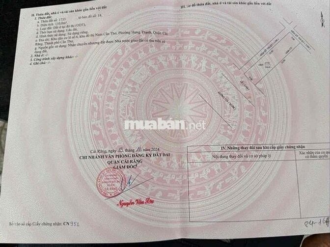 Bán nền B3 đối diện Chung Cư có hẻm hông đẹp Kdc HƯNG PHÚ gần khu HC