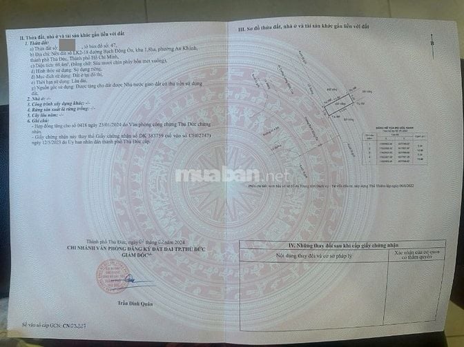 Bán đất dự án 1.8ha P An Khánh đường Bạch Đông Ôn quận 2 cũ 69.5m2