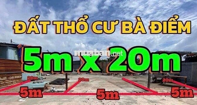 🇻🇳🇻🇳. ẤP BẮC LÂN , BÀ ĐIỂM BÁN 2 LÔ ĐẤT SHR LIỀN KỀ